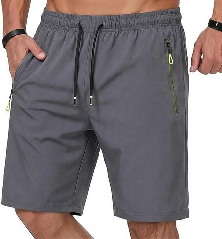 Quick Dry Men's Athletics Shorts, Gym Workout Sports Shorts, Lightweight Running Shorts with Pockets in Saudi Arabia