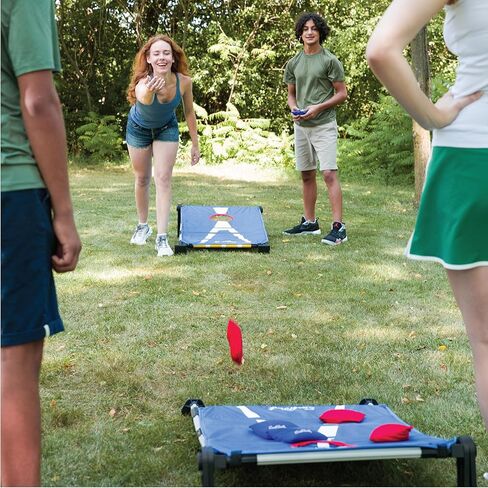 EastPoint 3-in-1 Tailgate Cornhole, Ladderball, Bottle Smash Combo Game - Blue - Versatile 3-in-1 Set for Outdoor Games - Portable Transport for Backyard in Saudi Arabia