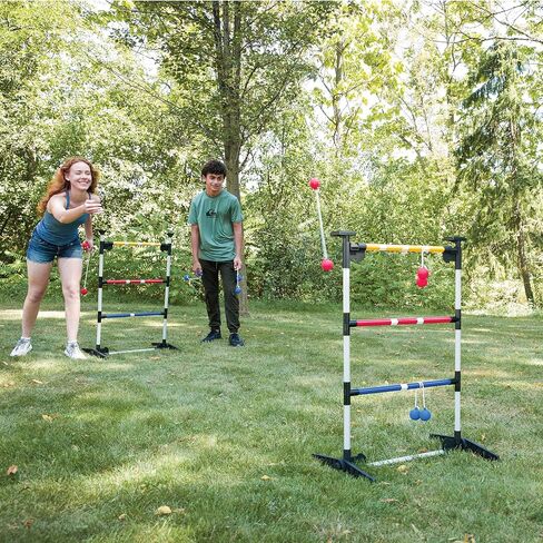 EastPoint 3-in-1 Tailgate Cornhole, Ladderball, Bottle Smash Combo Game - Blue - Versatile 3-in-1 Set for Outdoor Games - Portable Transport for Backyard in Saudi Arabia