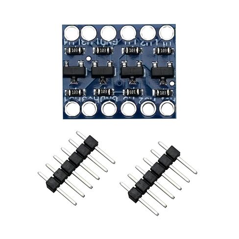 20 قطعة 4 قنوات I2C IIC محول المستوى المنطقي ثنائي الاتجاه 3.3 فولت-5 فولت وحدة محول لاردوينو لوحدات التحكم الدقيقة Raspberry Pi ESP32 in Kuwait