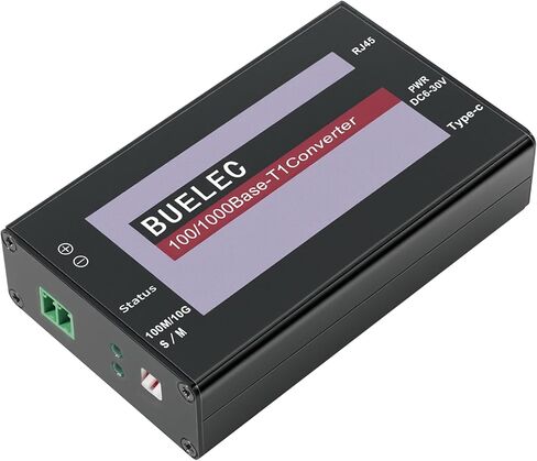 محول وسائط إيثرنت للسيارات 100/1000Base-T1-TX-E - محول T1 إلى RJ45 بسرعة 1 جيجابت في الثانية، Marvell 88Q2112 + RTL8211FI، كتلة طرفية + محولات TE MATEnet/HMTD، طاقة من النوع C/DC in Saudi Arabia