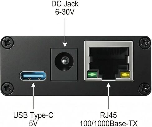 محول وسائط إيثرنت للسيارات 100/1000Base-T1-TX-E - محول T1 إلى RJ45 بسرعة 1 جيجابت في الثانية، Marvell 88Q2112 + RTL8211FI، كتلة طرفية + محولات TE MATEnet/HMTD، طاقة من النوع C/DC in Saudi Arabia