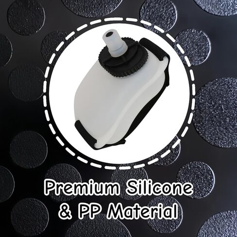 1 PCS Wrist Water Bottle 7oz/200ml Silicone Wearable Handheld Running Water Bottle for Hiking Gym Marathon Training Cycling Camping in Saudi Arabia