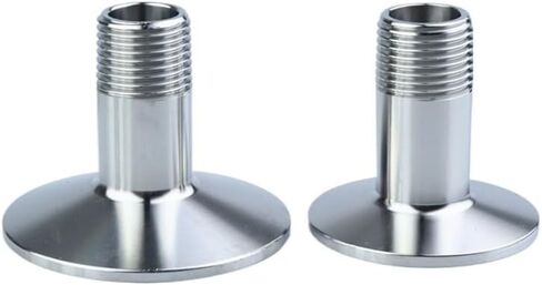 1-1/2 "SS304 الفولاذ المقاوم للصدأ ذكر الطويق الملولب 50.5 مللي متر وصلة أنابيب ثلاثي المشبك IHNIEAEW in Kuwait