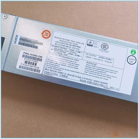1pc for PWS-1K28D-240 1U 1280W Redundant Power Supply Unit PSU in Saudi Arabia