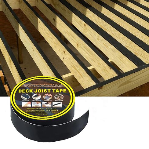 Deck Joist Tape for Decking 2" x 50' – 1 Roll Waterproof Butyl Joist Flashing Tape for Deck Beams, Joists. Self-Adhesive, UV Resistant, Anti-Rot, 2" Wide Deck Tape DE04 in Saudi Arabia
