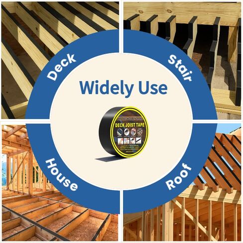 Deck Joist Tape for Decking 2" x 50' – 1 Roll Waterproof Butyl Joist Flashing Tape for Deck Beams, Joists. Self-Adhesive, UV Resistant, Anti-Rot, 2" Wide Deck Tape DE04 in Saudi Arabia