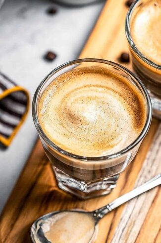 Necessia Premium Cortado Glasses 4.5oz – Set of 2, Heat-Treated Tempered Glass, Elegant Espresso Cups, Durable Barista-Grade Coffee Glassware in Saudi Arabia