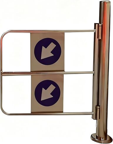 Manual Swing Gate with Self-Closing Feature, Two-Way Safety Door for Pedestrian Entrance, Stainless Steel Barrier with Post Mount in Saudi Arabia