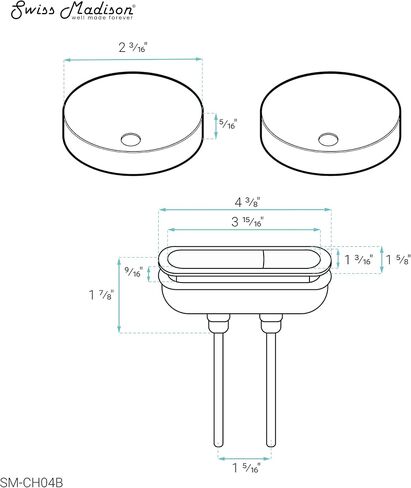 Swiss Madison Well Made Forever SM-25-TACTM19BK Toilet-Accessories, SM-KS246-G, Black in Saudi Arabia