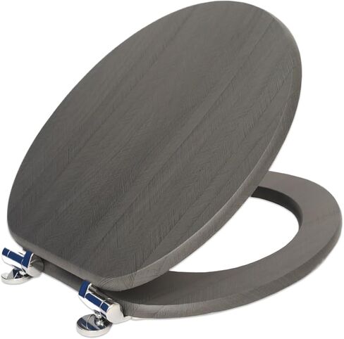 Toilet Seat, Elongated Toilet Seat, Soft Close Toilet Seat with Alloy Hinges Set, Easy to Clean and Install, Oval Elongated Toilet Seat Scratch Restitant in Saudi Arabia