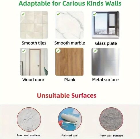 3PCS Mop Broom Holder Hook Wall Mounted Self Adhesive Detachable Non Slip Waterproof Broom Clip Organizer Bathroom Kitchen Garage, White in Saudi Arabia