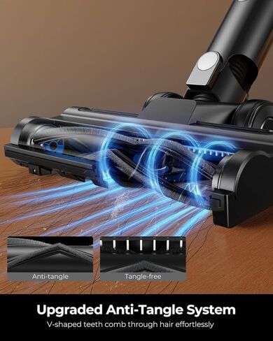 Cordless Vacuum Cleaner, 500W 45KPA 50Mins Stick Vacuum Cleaners for Home with LED Light, Self-Standing, Anti-Tangle Brush & 1.6L Dust Cup, Lightweight Vacuum for Pet Hair, Carpets, Hard Floors in Saudi Arabia