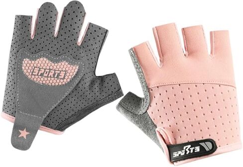INOGIH Kids Fingerless Bike Golves 3-12T Breathable Cyling Gloves Workout for Skating Scooter in Saudi Arabia