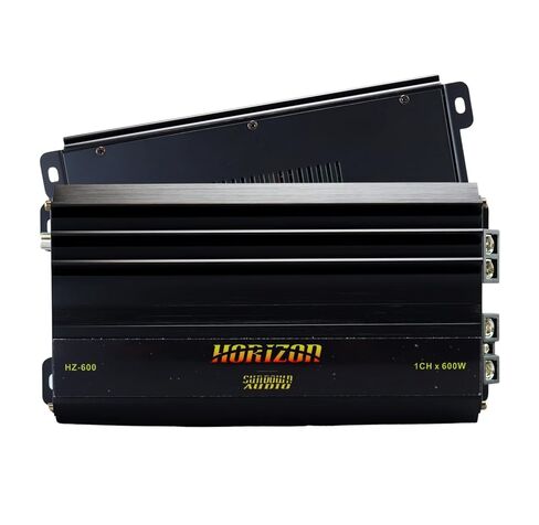 Horizon HZ-1500W RMS Monoblock Amplifier - 1 Ohm Stable Class D Subwoofer Amp, Compact Design, High-Level Input, Subsonic Filter & Bass Knob for Car Audio Systems in Saudi Arabia