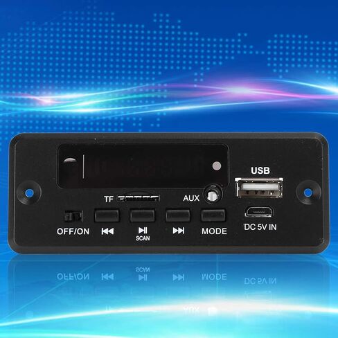 لوحة فك تشفير بلوتوث MP3 من Ejoyous، وحدة فك تشفير MP3، وحدة مشغل مضخم العرض الرقمي 2 × 3 وات، لوازم سوداء مع جهاز تحكم عن بعد in Saudi Arabia