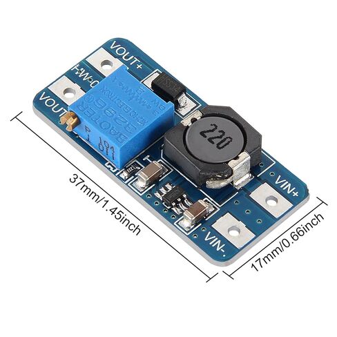 6pcs MT3608 DC-DC Boost Converter 2A Adjustable Step Up Module Voltage Regulator Board Input Voltage 2V-24V to 5V-28V Output Voltage for Arduino in Saudi Arabia