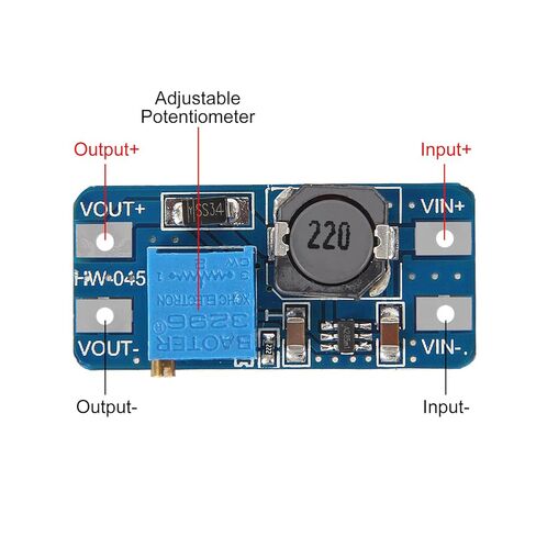 6pcs MT3608 DC-DC Boost Converter 2A Adjustable Step Up Module Voltage Regulator Board Input Voltage 2V-24V to 5V-28V Output Voltage for Arduino in Saudi Arabia