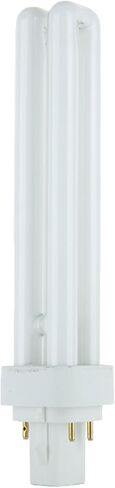 Sunlite Compact Fluorescent PLD 4-Pin Double على شكل U أنبوب مزدوج، 18 واط، 120 فولت، 1080 لومن، 5000K ضوء النهار، قاعدة G24q2 4-Pin، 10 عبوات in Saudi Arabia