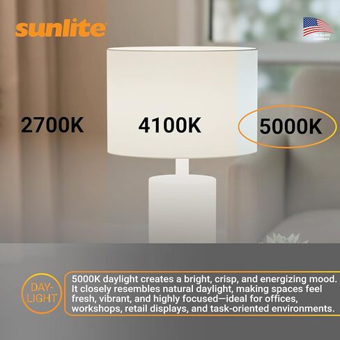 Sunlite Compact Fluorescent PLD 4-Pin Double U-Shaped Twin Tube, 18 Watts, 120 Volts, 1080 Lumens, 5000K Daylight, 4-Pin G24q2 Base, 10 Pack in Kuwait