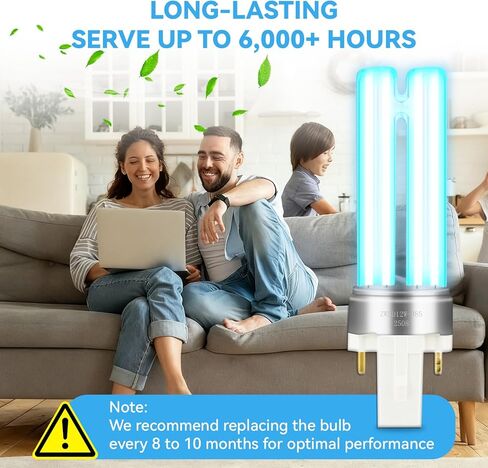 LB4000 5W UV-C Replacement Bulb Compatible with Germ Guardian LB4000 AC4300BPTCA, AC4825, AC4850, AC4850PT, AC4900, AC4900CA, AC5300B, AC5350B, AC5350W Air Purifiers (4-Pack) in Saudi Arabia
