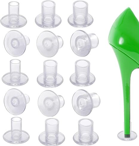 9 Pairs Clear High Heel Protectors Heel Stoppers for Women Grass Wedding（S+M+L） in Saudi Arabia