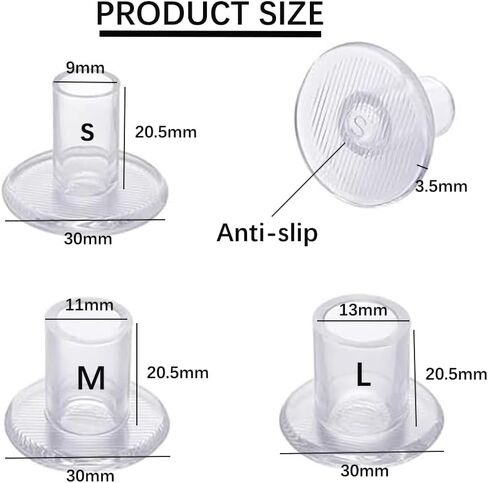 9 Pairs Clear High Heel Protectors Heel Stoppers for Women Grass Wedding（S+M+L） in Saudi Arabia