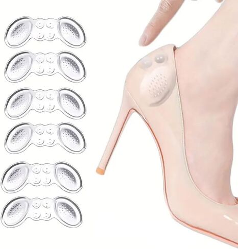 3 Pair Heel Pads for Shoes Too Big – Premium Heel Cushions and Cups for Women, Ultimate Heel Pain Relief & High Heel Comfort Pad, Shoe Inserts for Enhanced Foot Support in Saudi Arabia