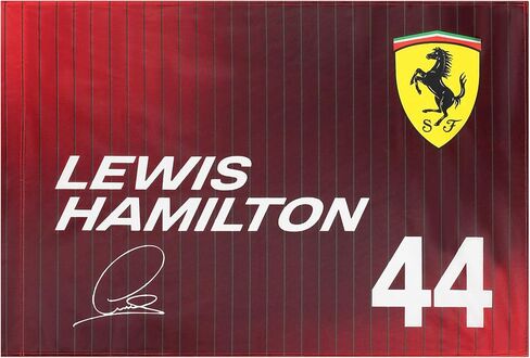 Scuderia Ferrari F1 Lewis Hamilton Flag - Red - 23" x 35" in Saudi Arabia