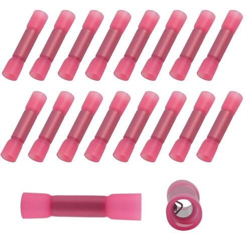 20PCS Heat Shrink Butt Wire Connectors 8AWG Insulated Waterproof Wire Connectors Electrical Automotive Marine Grade Wire Crimp Terminals Butt Splices for Home Electrical, Boat, Truck, Stereo in Saudi Arabia