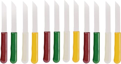 Fixwell FIX-12KN Stainless Steel Multi Purpose Knives 12 pcs RED GREEN in Saudi Arabia