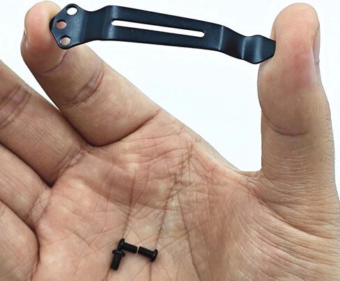 استبدال مشبك سكين الجيب العميق (أسود) + 3 براغي - متوافق مع سكين Benchmade 535 in Kuwait