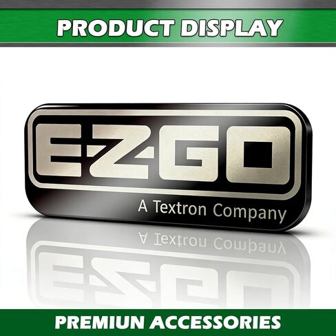 شعار EZGO RXV الأمامي، ملصق بديل لعربة الجولف، لوحة اسم EZGO وشارة أمامية، ملحقات عربة الجولف RXV، OEM#: 606405، 8.18 بوصة × 2.96 بوصة in Kuwait