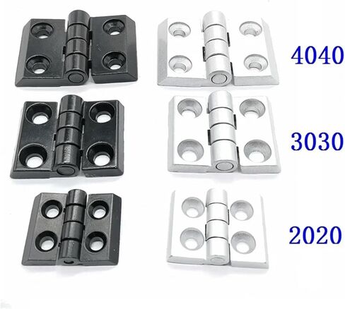 2020 3030 4040 Aluminum Profile Accessory Zinc Alloy Hinge for 2020 3030 4040 Aluminum Profile Extrusion 1Pcs(3030 Sliver) in Saudi Arabia
