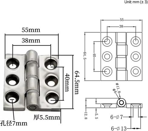 304 Stainless Steel Industrial Electrical Cabinets with Silent Heavy-Duty Cabinet Damping Hinge 1Pcs in Saudi Arabia