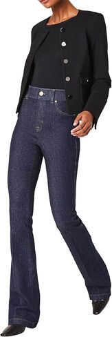 بنطلون جينز SPANXshape Original EveryWear Flare - تشكيل أساسي للنساء - مرتفع - جينز سهل الارتداء - نيلي خام، L in Saudi Arabia