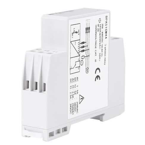 Luocute DPA51CM44 3 Phase Monitoring Relay, Phase Sequence and Loss Protector 208 480VAC, for Motor Elevator Air Conditioning Power Systems in Saudi Arabia