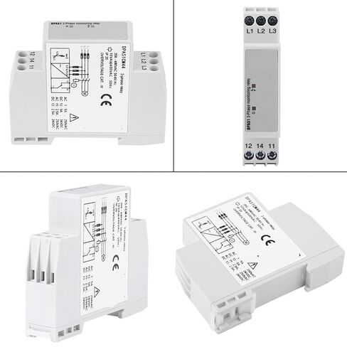 Luocute DPA51CM44 3 Phase Monitoring Relay, Phase Sequence and Loss Protector 208 480VAC, for Motor Elevator Air Conditioning Power Systems in Saudi Arabia