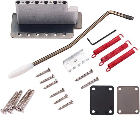 Alnicov Electric Guitar Tremolo Bridge with Neck Plate for Strat ST Guitar Replacement in Saudi Arabia