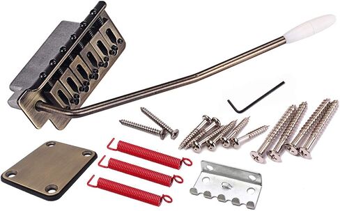 Alnicov Electric Guitar Tremolo Bridge with Neck Plate for Strat ST Guitar Replacement in Saudi Arabia