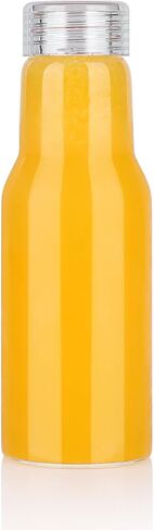 16 Oz Glass Juice Bottles with Lids, 2 Pack Reusable Glass Juice Water Bottle Drinking Glasses Set for Juicing, Smoothies, Infused Water in Saudi Arabia