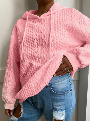 Unisex Long Sleeve Pullover Sweater, Soft Casual Fashion Top, Oversized Sweatshirt for Versatile Everyday Style in Saudi Arabia