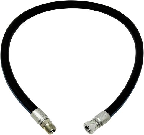 1/2" Hydraulic Hose Assembly, Double Wire Braid, Female JIC Straight Swivel x Male NPT Straight, 4000 PSI, 36" Length in Saudi Arabia