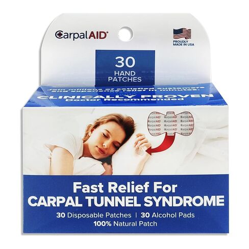 Carpal AID Clear Plastic Adhesive Hand-Based Carpal Tunnel Support for Either Hand CA-30PK UNI, 30 Ct in Saudi Arabia