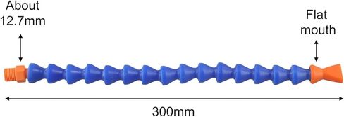 Water Oil Coolant Hose, Blue Adjustable Coolant Hose External Thread High Temp Resistant Non-Conductive((Flat Nozzle)) in Saudi Arabia
