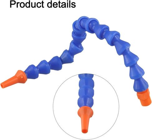 Water Oil Coolant Hose, Blue Adjustable Coolant Hose External Thread High Temp Resistant Non-Conductive((Flat Nozzle)) in Saudi Arabia