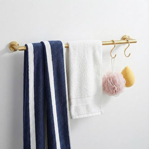Gold S Hooks for Hanging, 10 Pieces Aluminum S Hooks Heavy Duty Curtain Shower Ornament Hook Large S-Shaped Jean Hook for Closet Plants Clothes Jeans Living Room Outdoors Hanging in Kuwait