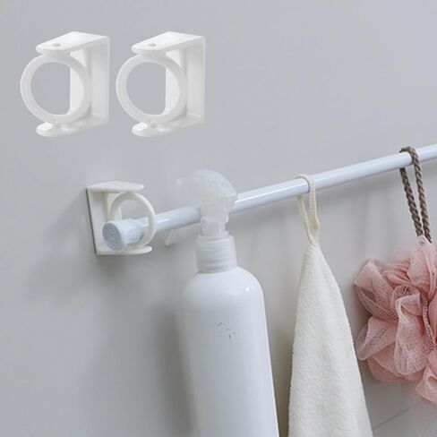 2PCS Adhesive Wall Hooks for Bathroom and Kitchen - No-Drill Heavy-Duty Sticky Hooks for Home Organization, Reusable and Waterproof in Saudi Arabia