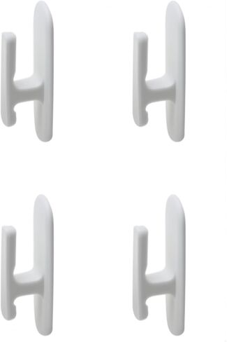 4 PCS Blind Cord Hooks Plastic Adhesive Blinds String Holder for Office or Living Room Windows (White) in Saudi Arabia