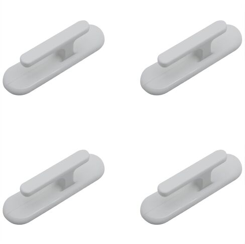 4 PCS Blind Cord Hooks Plastic Adhesive Blinds String Holder for Office or Living Room Windows (White) in Saudi Arabia